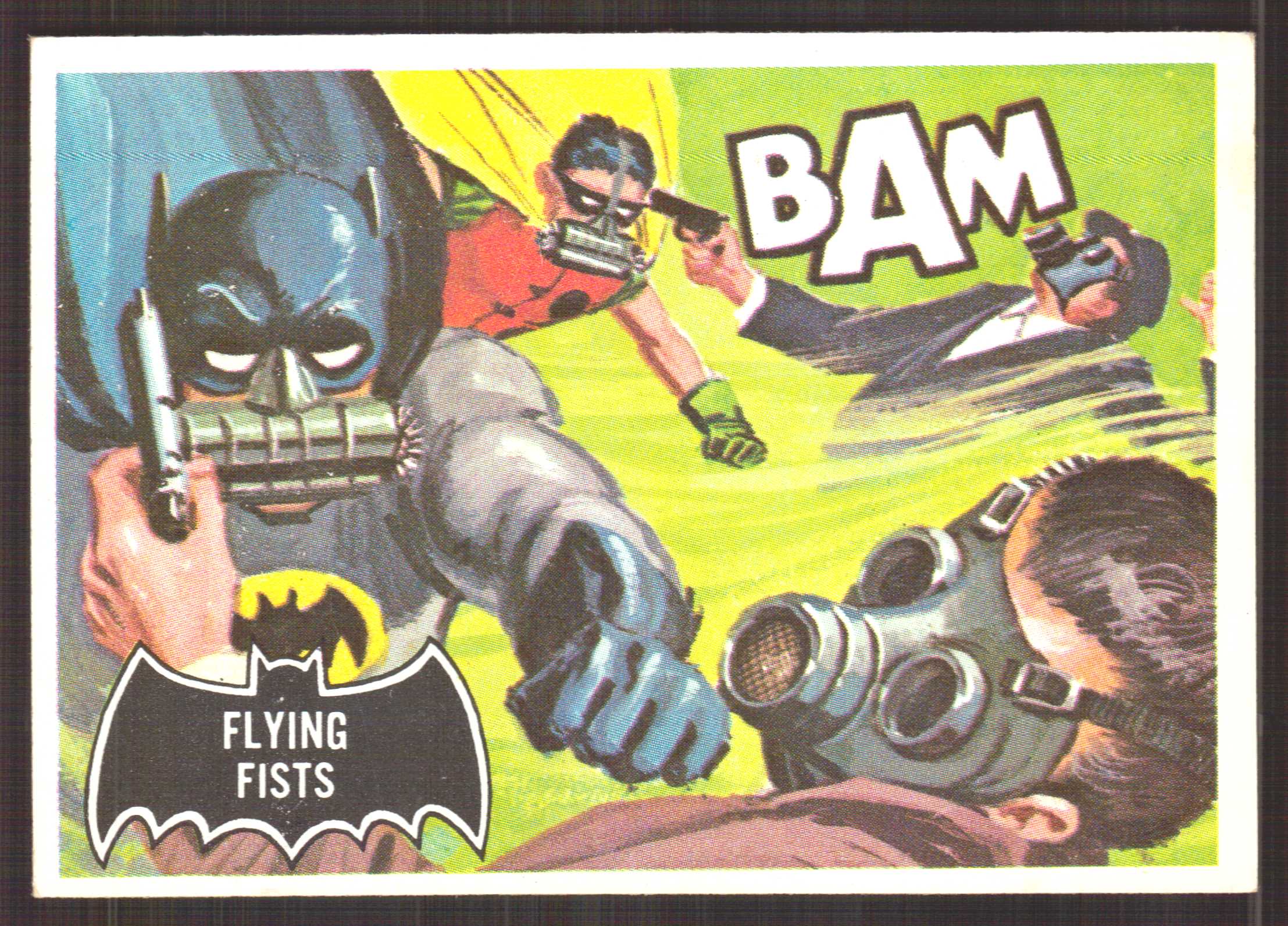 1966 Topps Batman Black Bat #44 Flying Fists