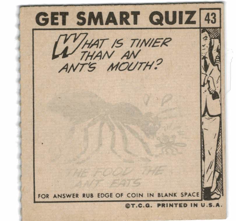 1966 Topps Get Smart #43 When You Call Me An Idiot, Smile back image