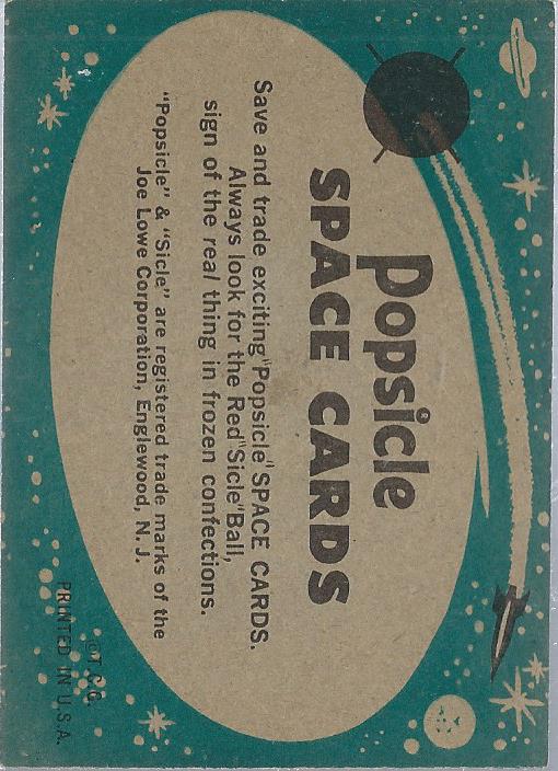 1963 Topps Space Popsicle #14 Picking Up Shepard back image