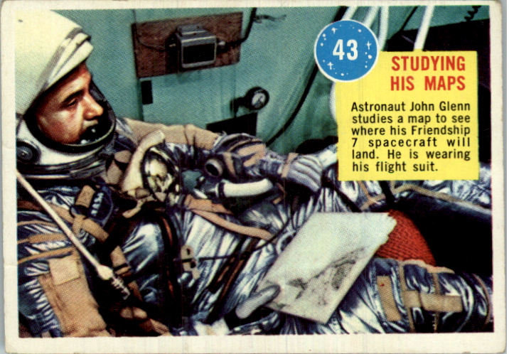 1963 Topps Space Popsicle #43 Studying His Maps