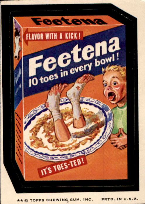 1974 Topps Wacky Packages Series 7 #14 Feetena
