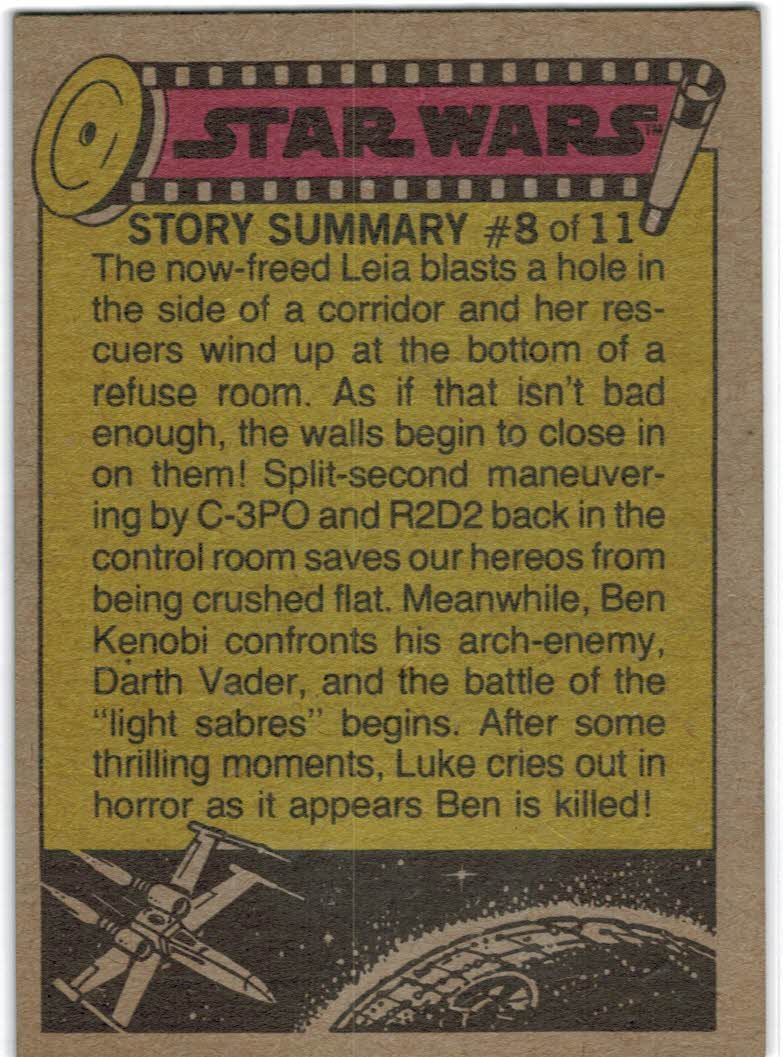 1977 Topps Star Wars #10 Princess Leia captured! back image