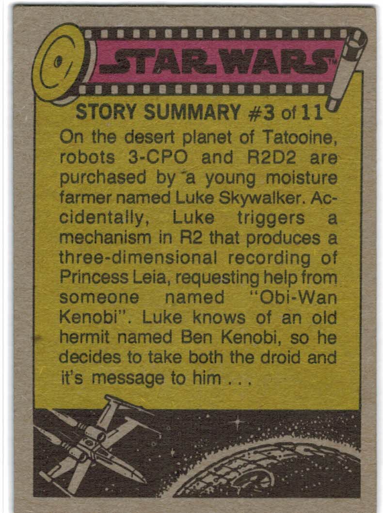 1977 Topps Star Wars #17 Lord Vader threatens Princess Leia back image