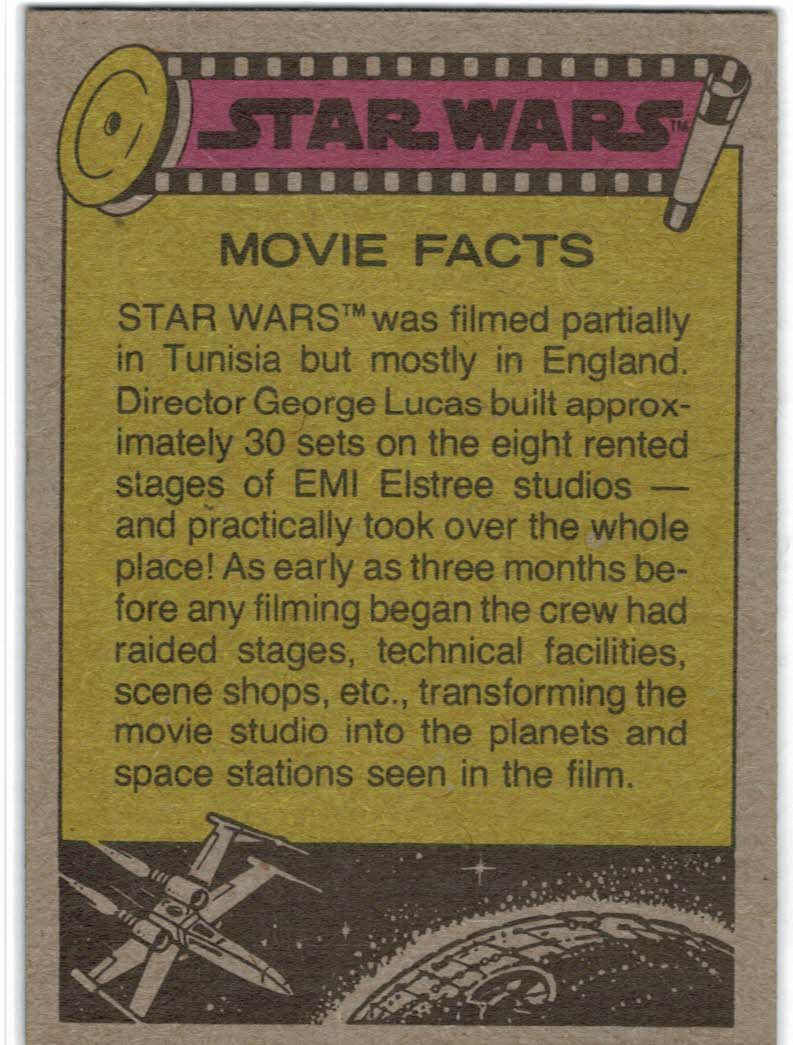 1977 Topps Star Wars #18 R2-D2 is missing! back image
