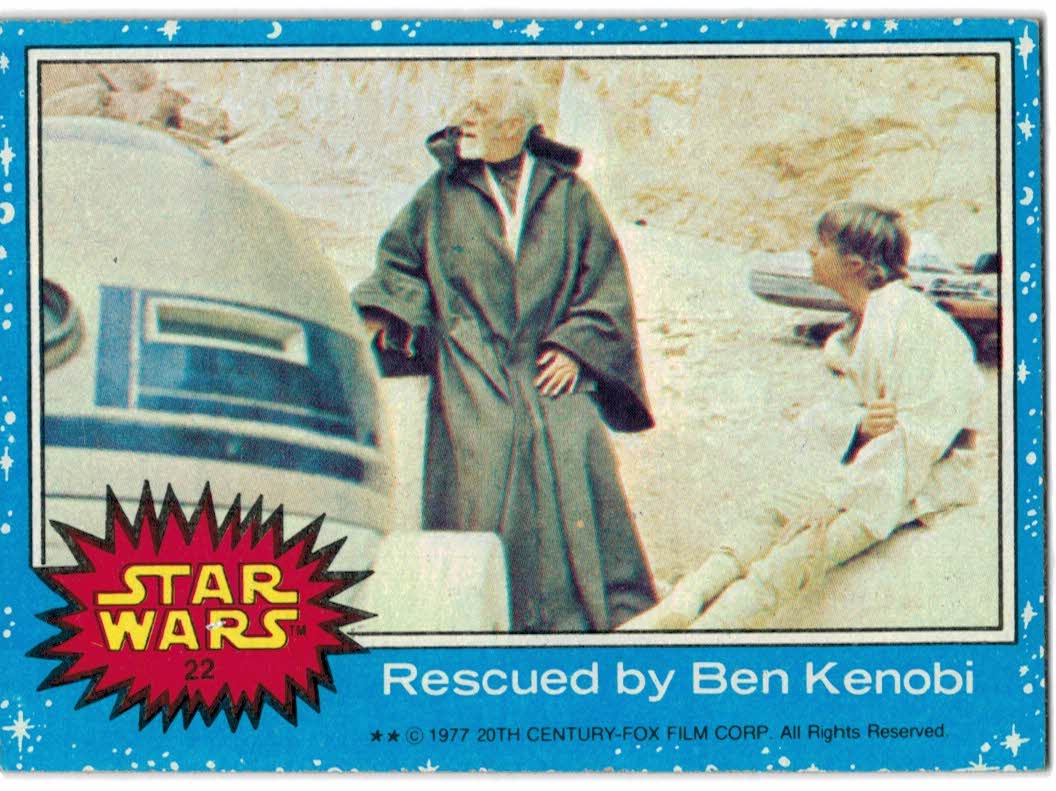 1977 Topps Star Wars #22 Rescued by Ben Kenobi