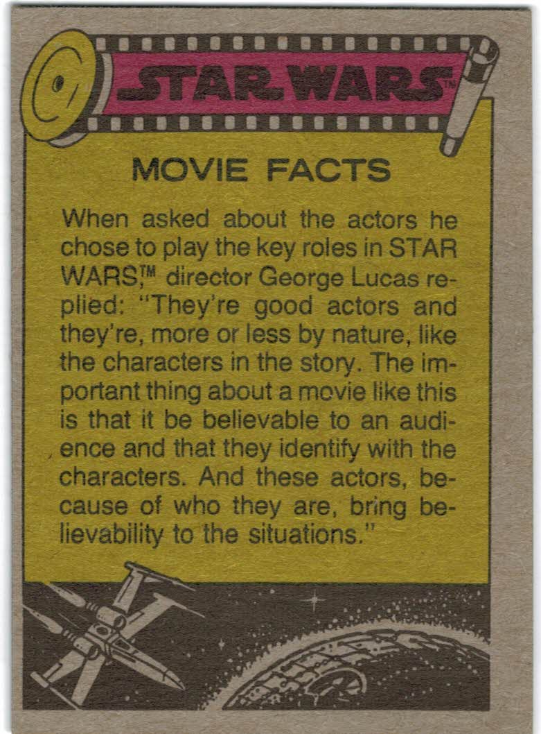 1977 Topps Star Wars #28 Luke agrees to join Ben Kenobi back image