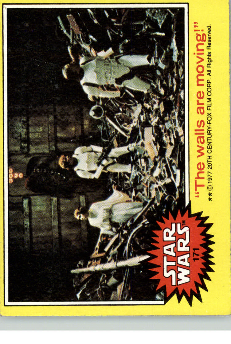 1977 Topps Star Wars #171 The walls are moving