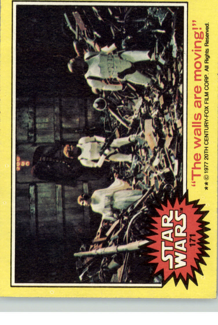 1977 Topps Star Wars #171 The walls are moving