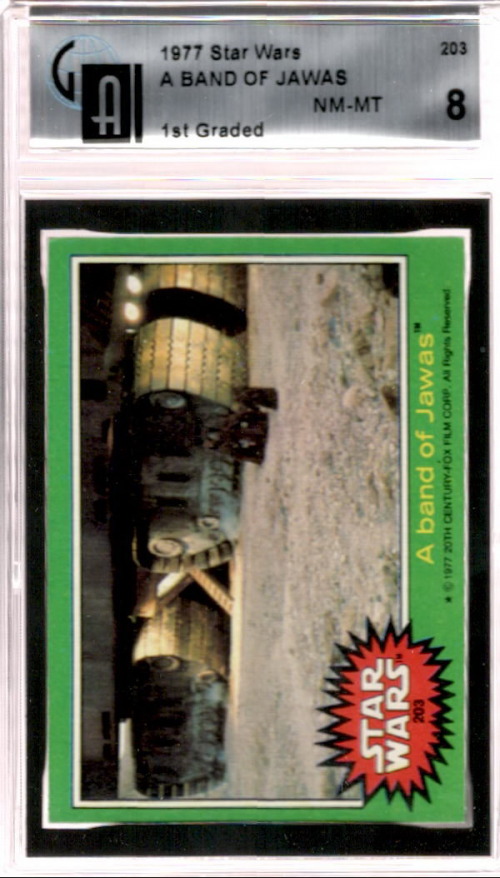 1977 Topps Star Wars #203 A band of Jawas
