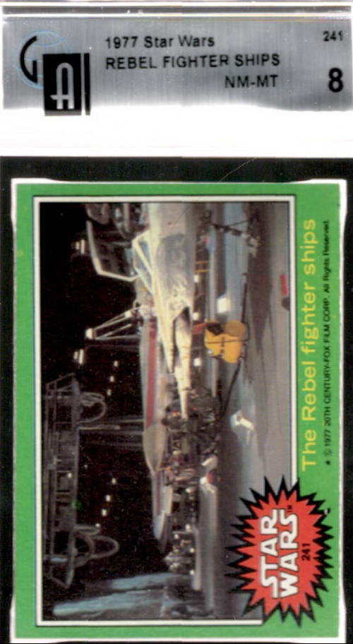 1977 Topps Star Wars #241 The rebel fighter ships