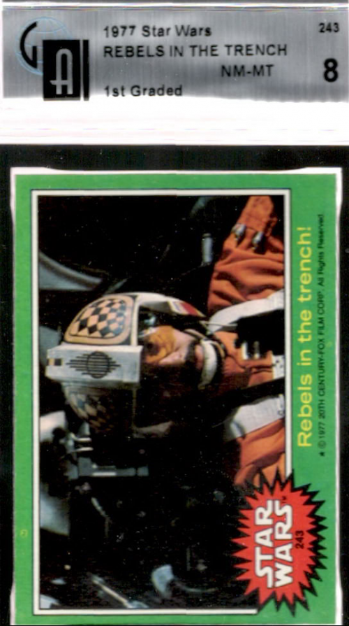 1977 Topps Star Wars #243 Rebels in the trench