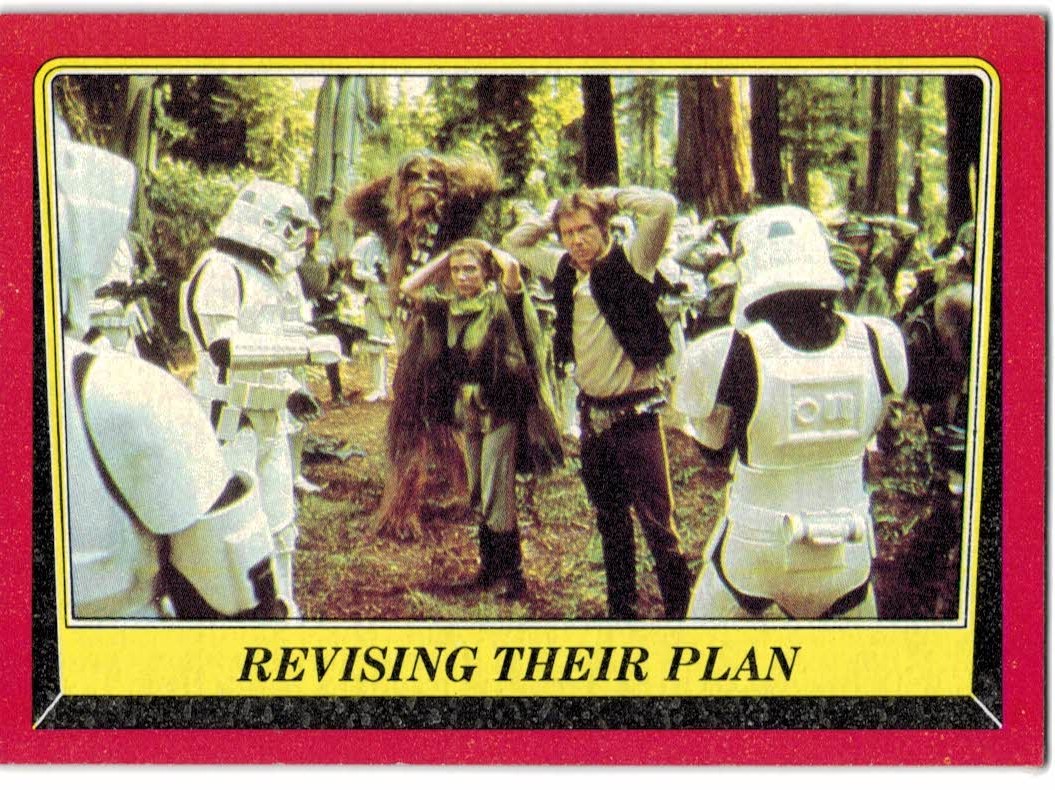 1983 Topps Star Wars Return of the Jedi #105 Revising Their Plan