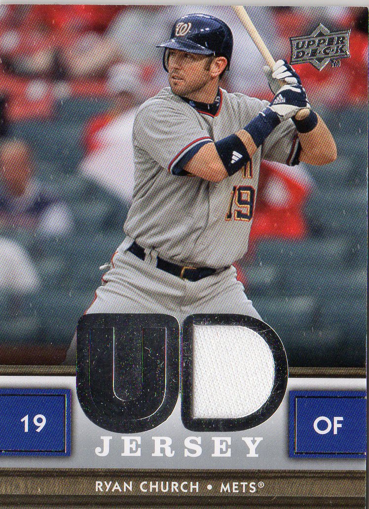 2008 Upper Deck UD Game Materials #RC Ryan Church S2