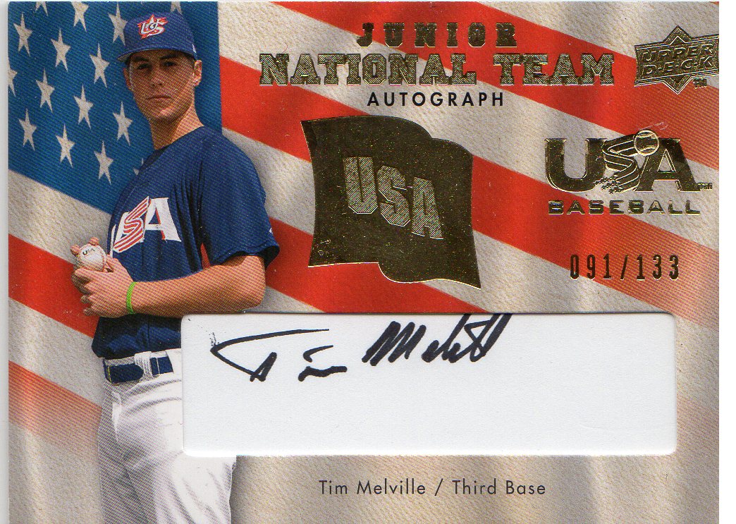 2008 Upper Deck USA Junior National Team Autographs #TM Tim Melville/133