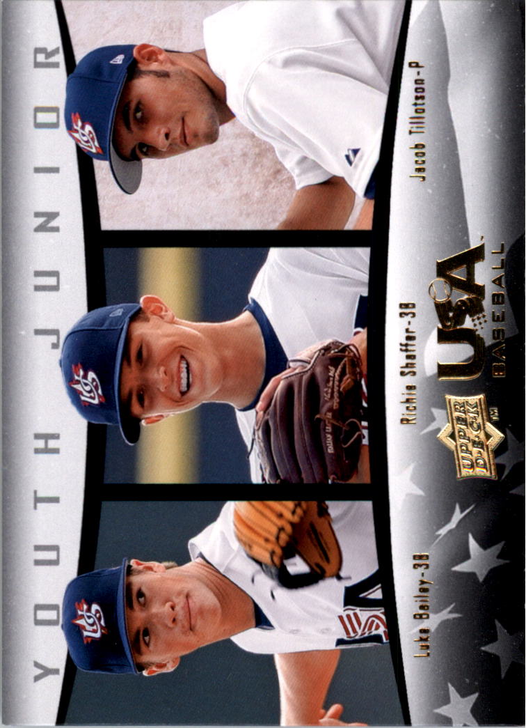 2008 USA Baseball #60 Luke Bailey/Richie Shaffer/Jacob Tillotson