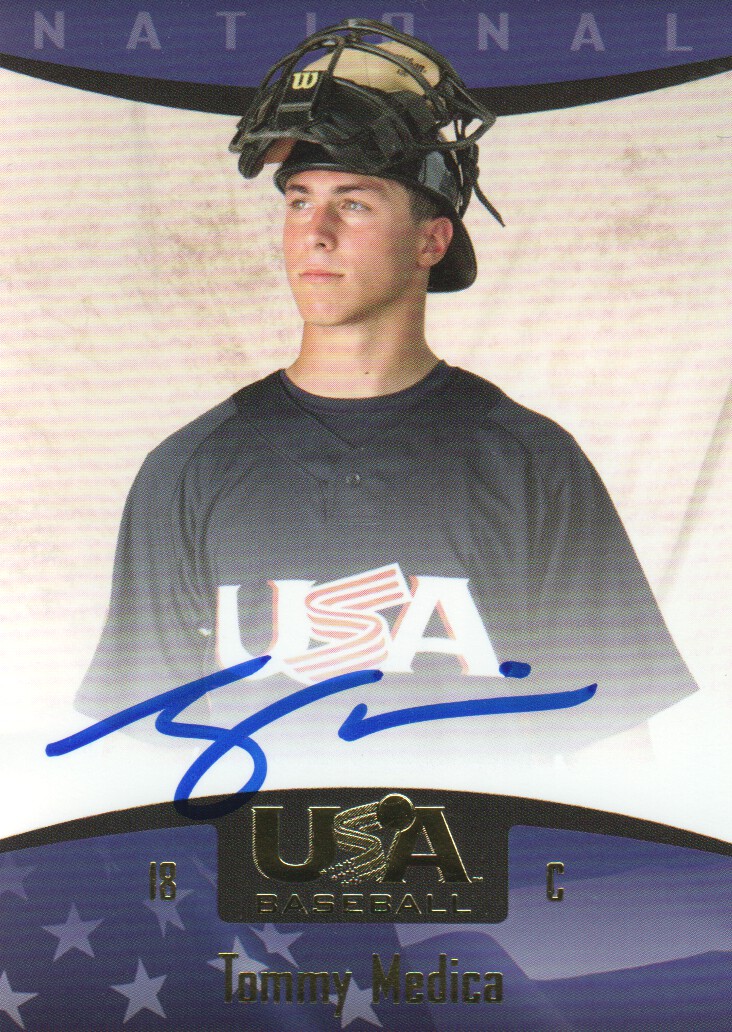 2008 USA Baseball National Team On-Card Signatures #72 Tommy Medica