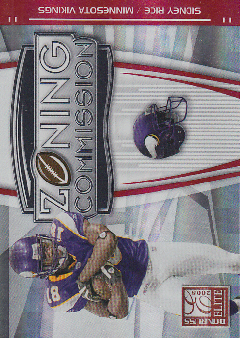 2008 Donruss Elite Zoning Commission Red #7 Sidney Rice