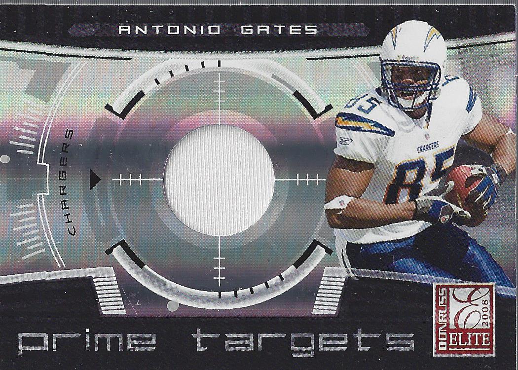 2008 Donruss Elite Prime Targets Jerseys #15 Antonio Gates