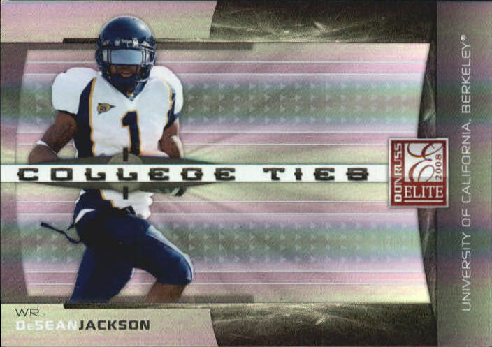 2008 Donruss Elite College Ties Black #8 DeSean Jackson
