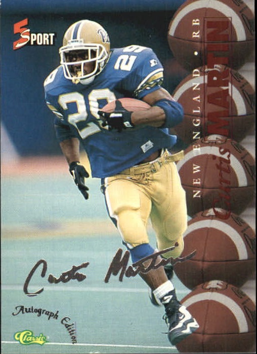 1995-96 Classic Five Sport Signings #51 Curtis Martin