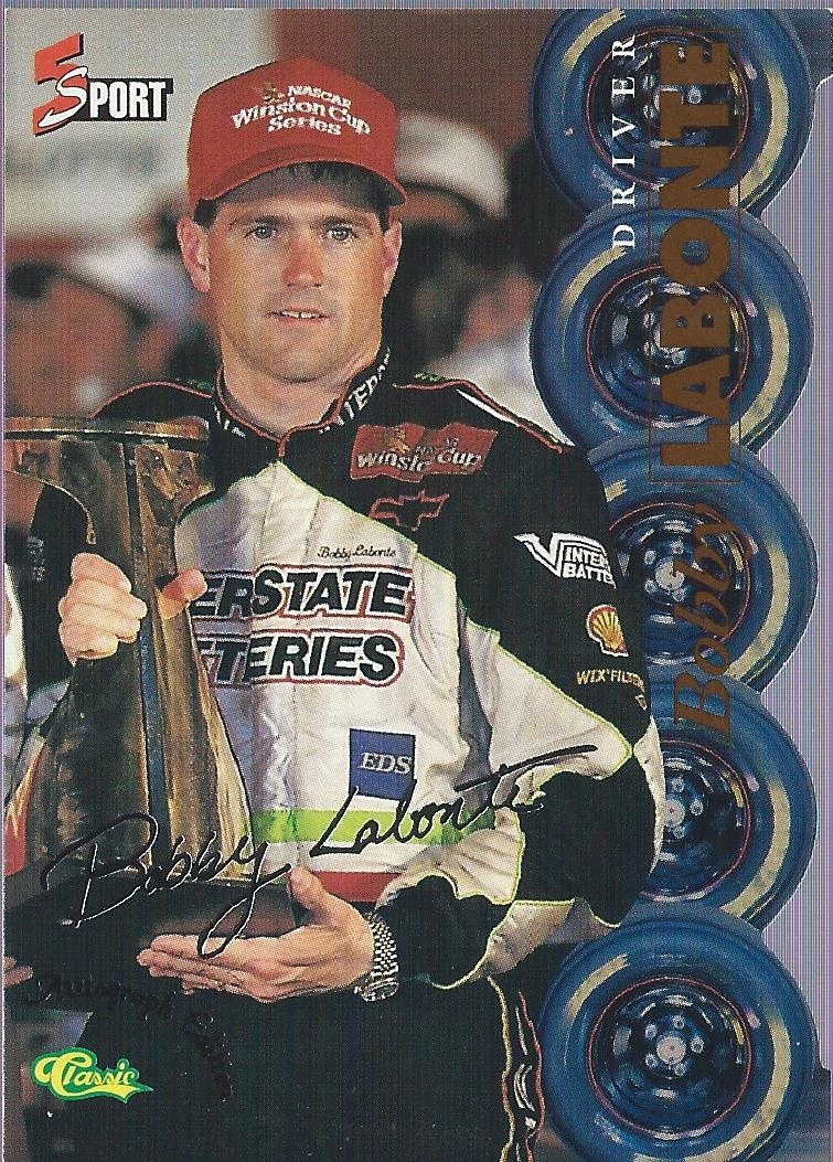 1995-96 Classic Five Sport Signings Die Cuts #82 Bobby Labonte