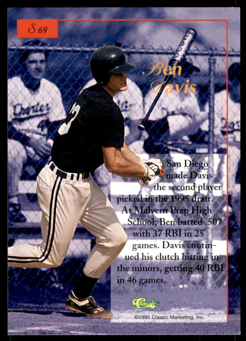 199596 Classic Five Sport Signings Blue Signature 69 Ben Davis NMMT