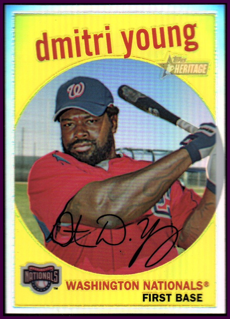 2008 Topps Heritage Chrome Refractors #C183 Dmitri Young