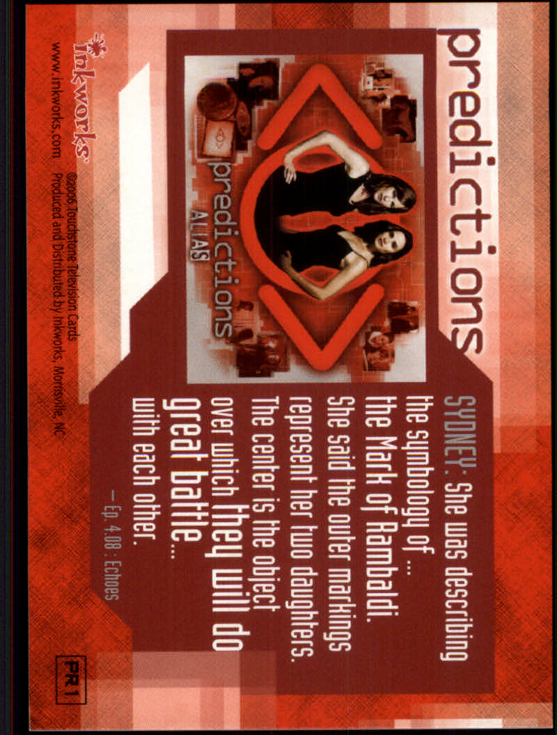 Alias Season Four (2006 Inkworks) "Insert and Promo" Cards - Picture 9 of 17