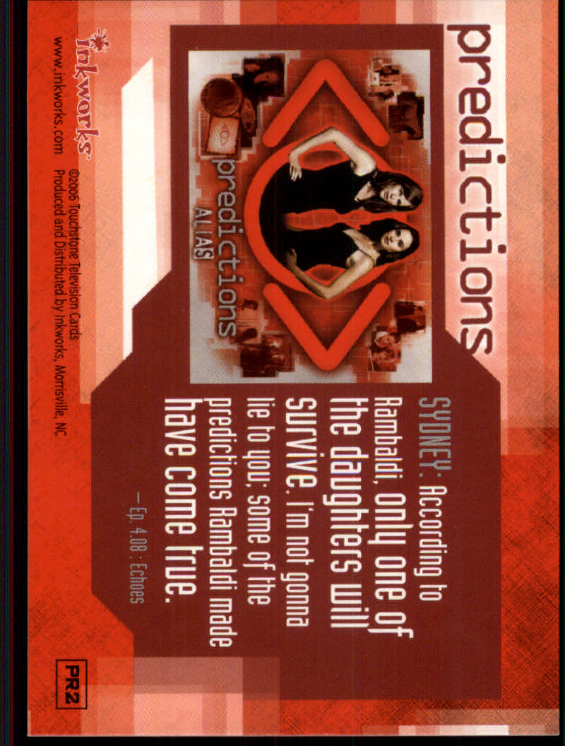Alias Season Four (2006 Inkworks) "Insert and Promo" Cards - Picture 11 of 17