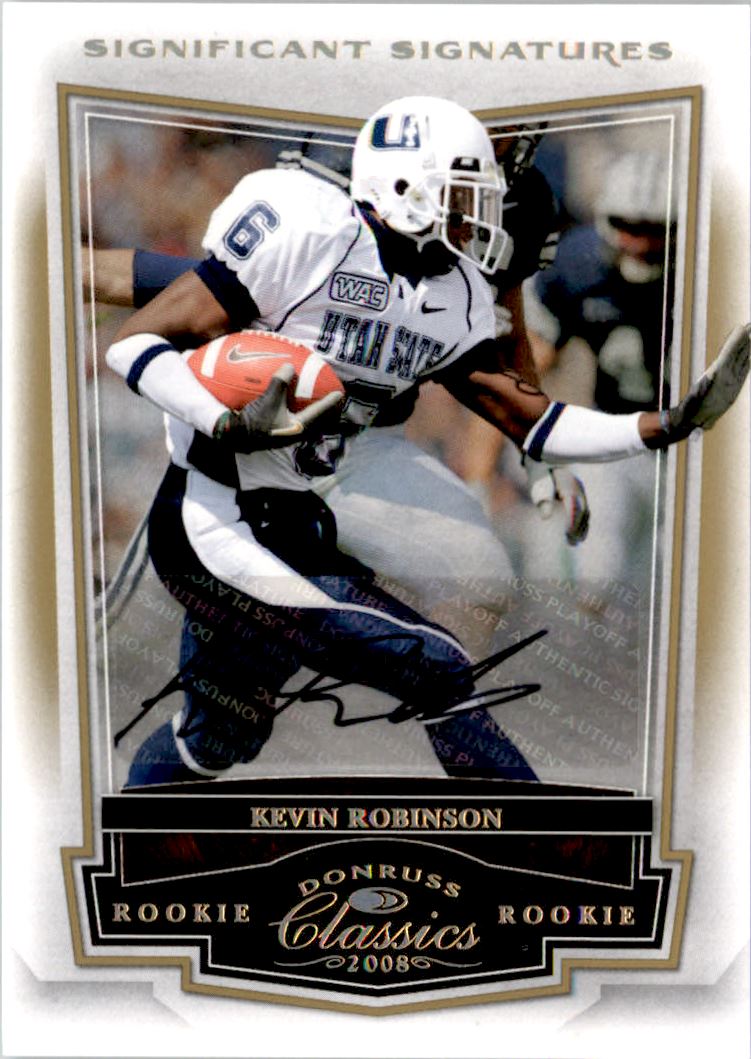 2008 Donruss Classics Significant Signatures Gold #245 Kevin Robinson/50