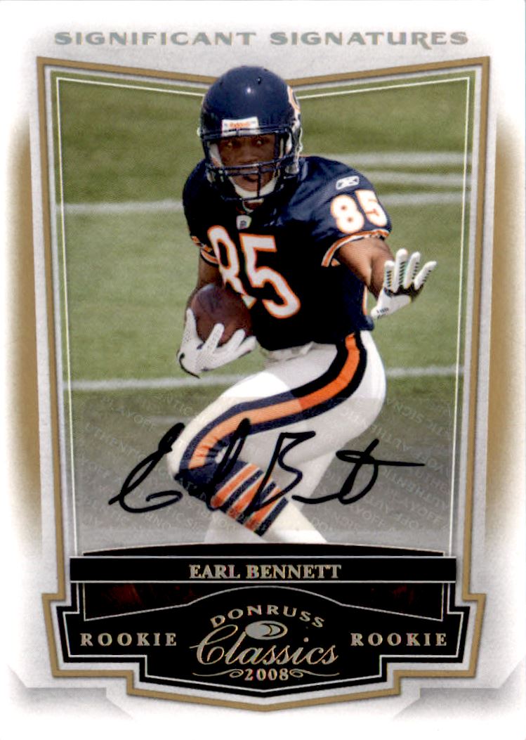 2008 Donruss Classics Significant Signatures Gold #196 Earl Bennett/125