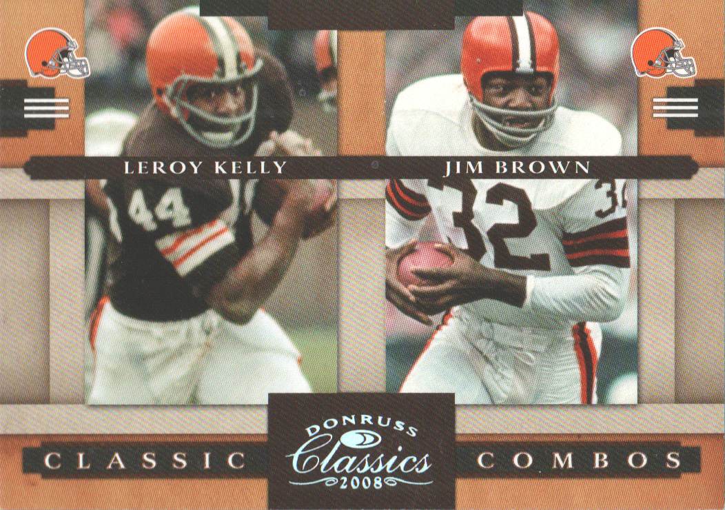 2008 Donruss Classics Classic Combos Silver Holofoil #6 Leroy Kelly/Jim Brown