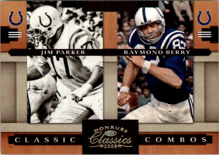 2008 Donruss Classics Classic Combos Gold #7 Jim Parker/Raymond Berry