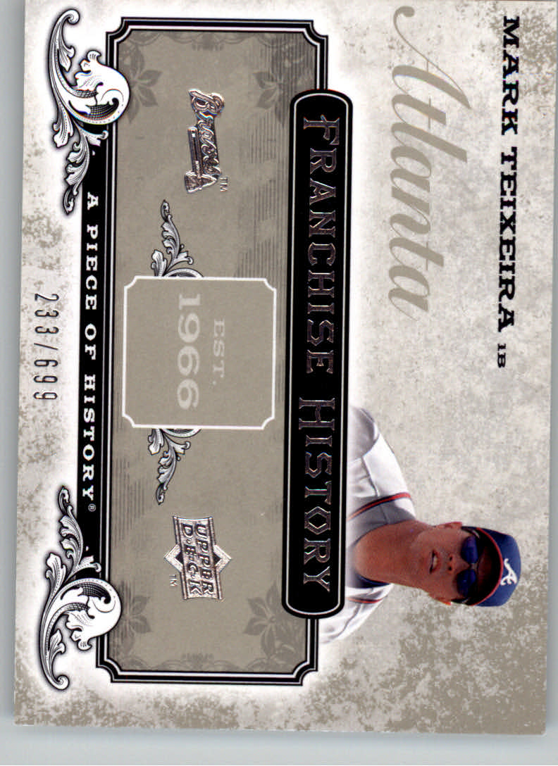 2008 UD A Piece of History Franchise History #FH3 Mark Teixeira