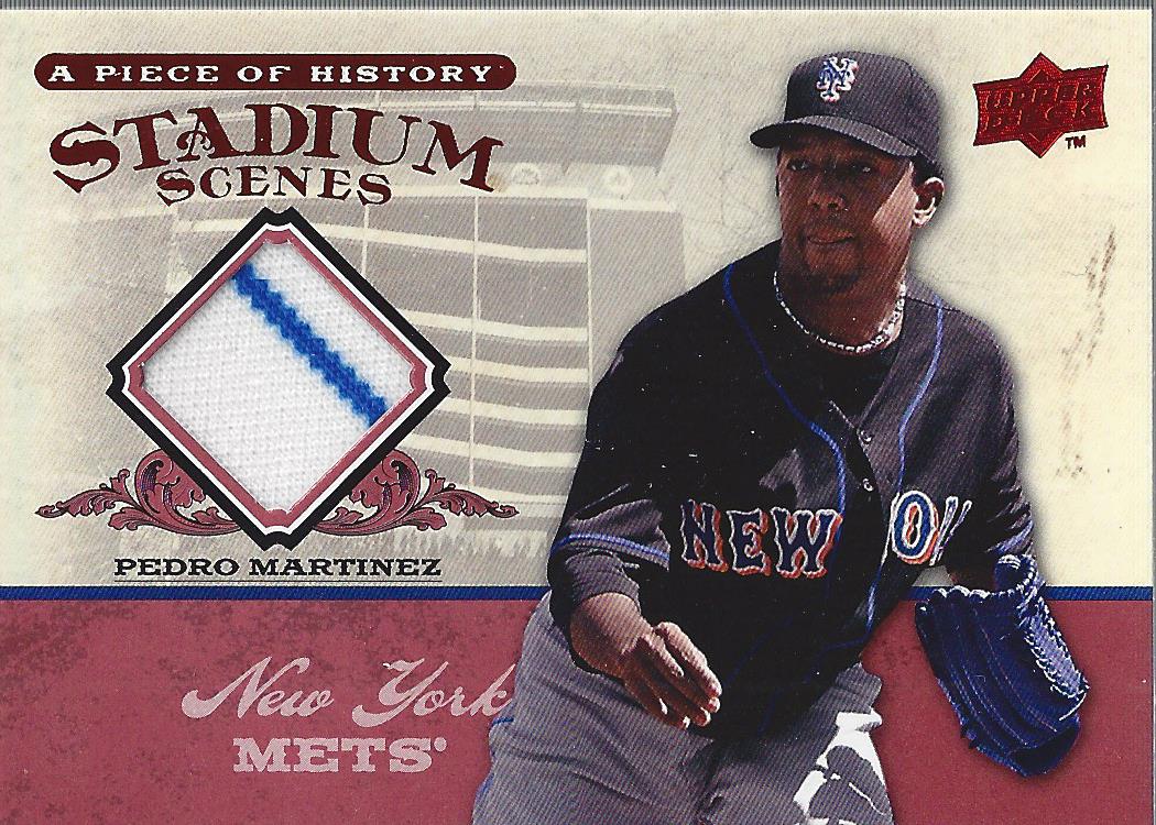 2008 UD A Piece of History Stadium Scenes Jersey Red #SS33 Pedro Martinez