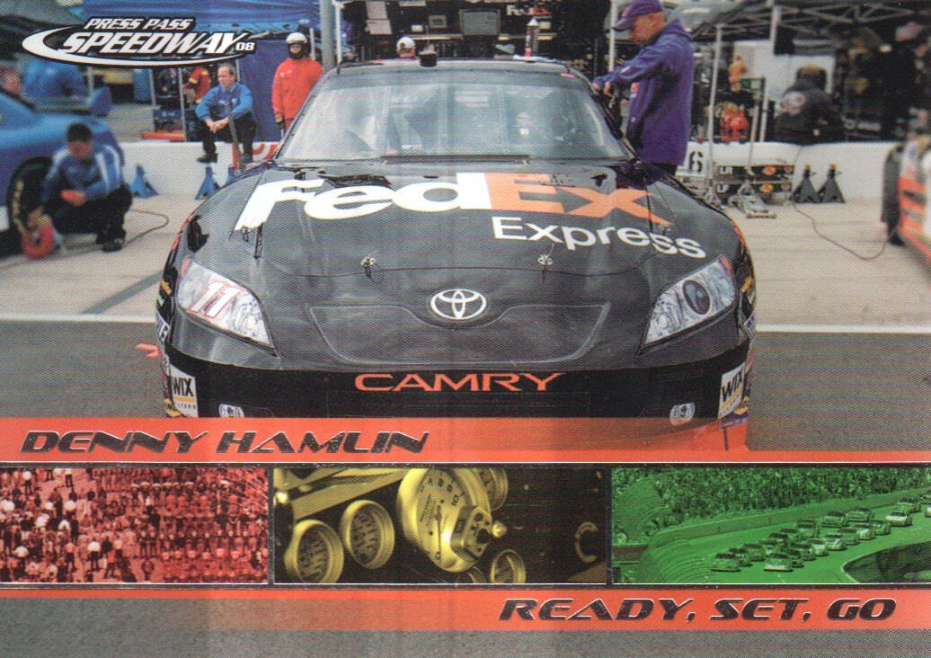2008 Press Pass Speedway #76 Denny Hamlin's Car RSG