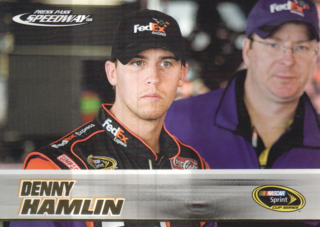 2008 Press Pass Speedway Gold #G30 Denny Hamlin