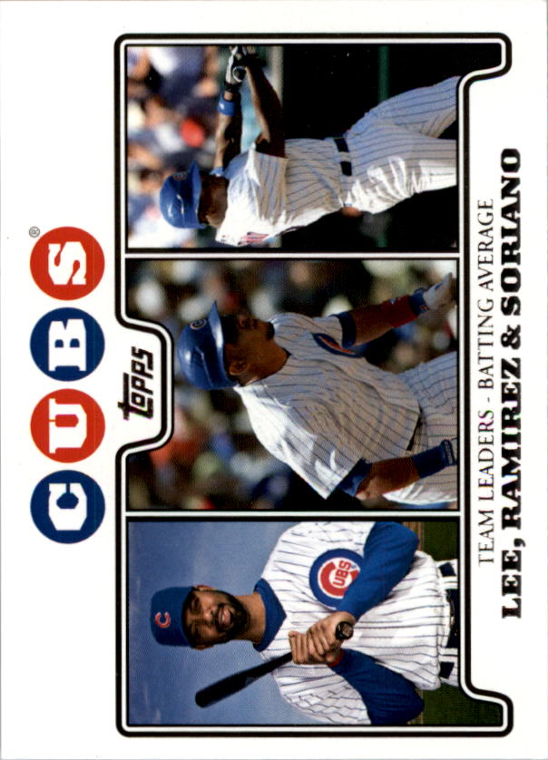 2008 Cubs Topps Gift Set #23 Derrek Lee/Aramis Ramirez/Alfonso Soriano