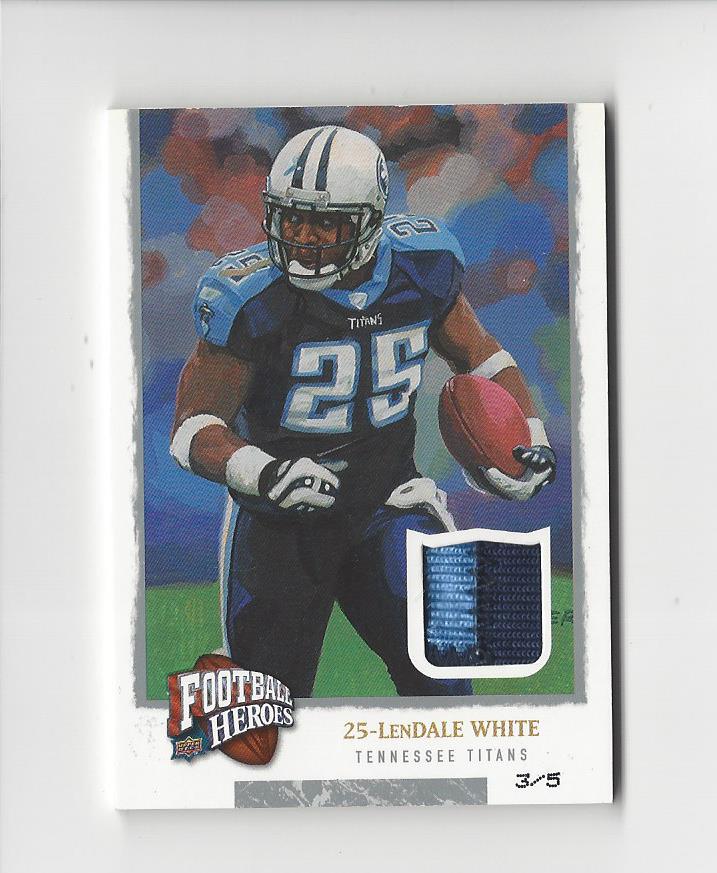 2008 Upper Deck Heroes Jerseys Black Patch #53 LenDale White