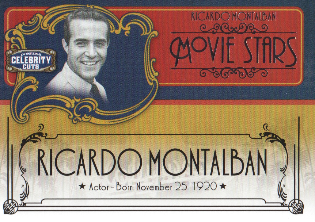 2008 Americana Celebrity Cuts Movie Stars #RM Ricardo Montalban