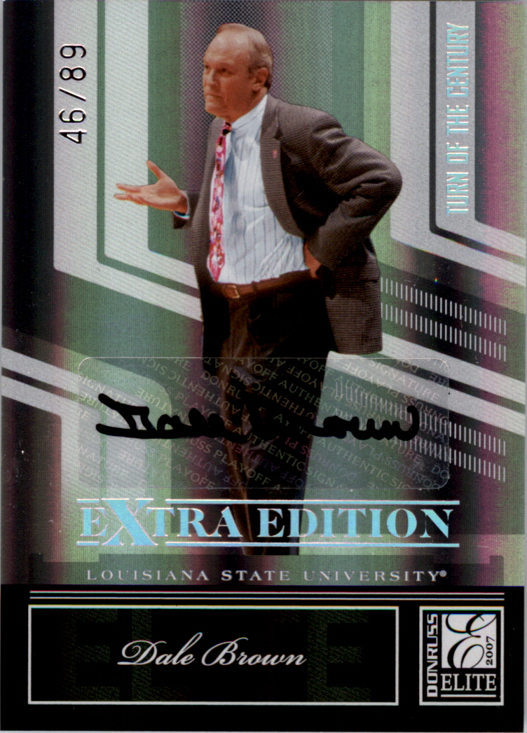 2007 Donruss Elite Extra Edition Signature Turn of the Century #67 Dale Brown/89