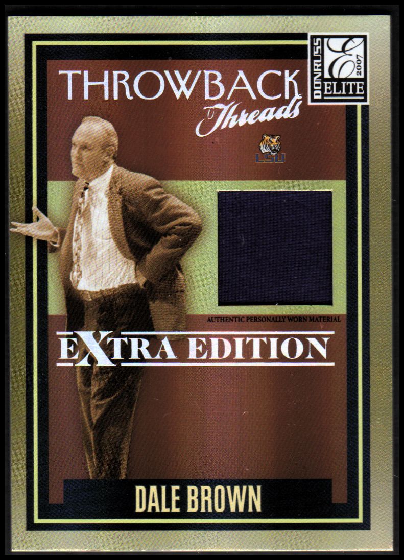 2007 Donruss Elite Extra Edition Throwback Threads #21 Dale Brown/500