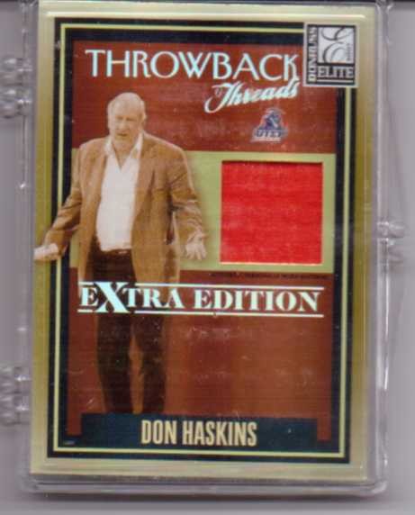 2007 Donruss Elite Extra Edition Throwback Threads #22 Don Haskins/500