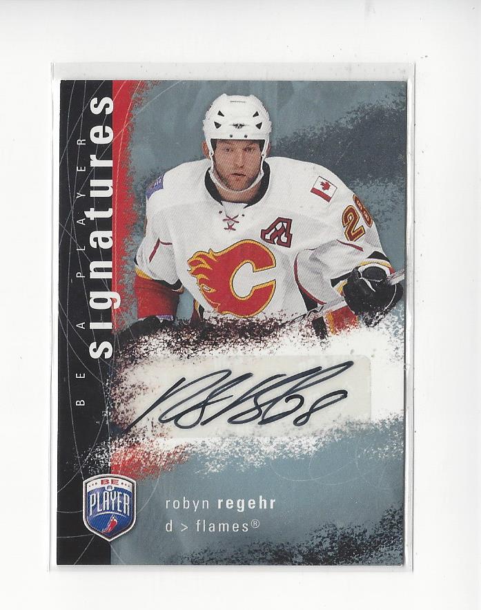 2007-08 Be A Player Signatures #SRR Robyn Regehr