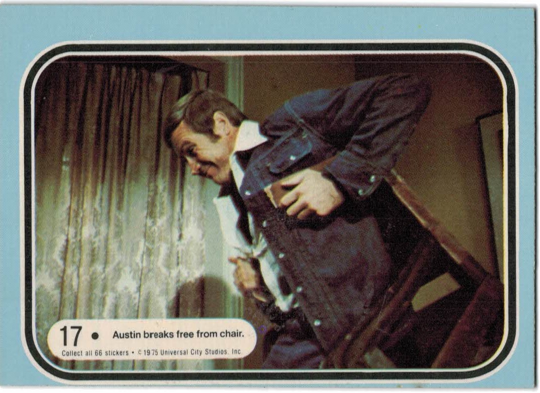 1975 Donruss Six Million Dollar Man #17 Austin Breaks Free From Chair