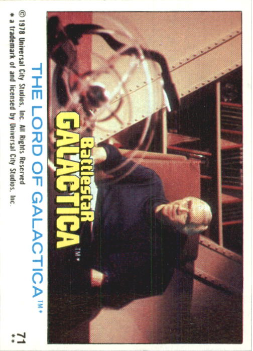 1978 Topps Battlestar Galactica #71 The Lord Of Galactica