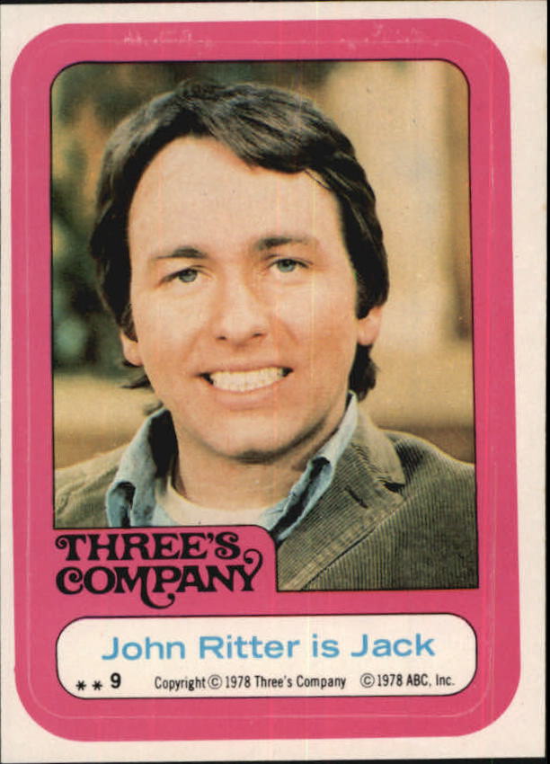1978 Topps Three's Company #9 John Ritter Is Jack