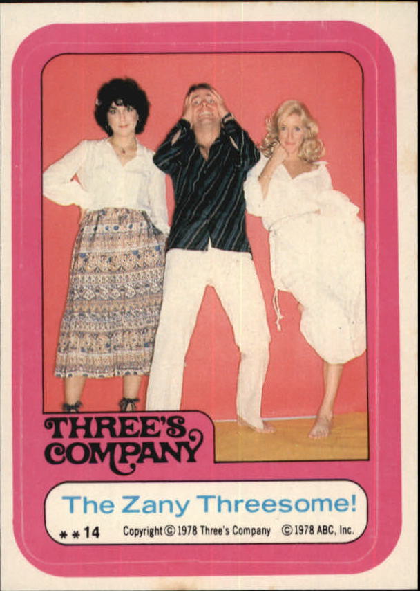 1978 Topps Three's Company #14 The Zany Threesome