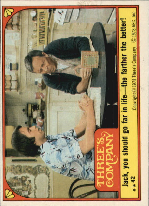 1978 Topps Three's Company #42 Jack, You Should Go Far in Life