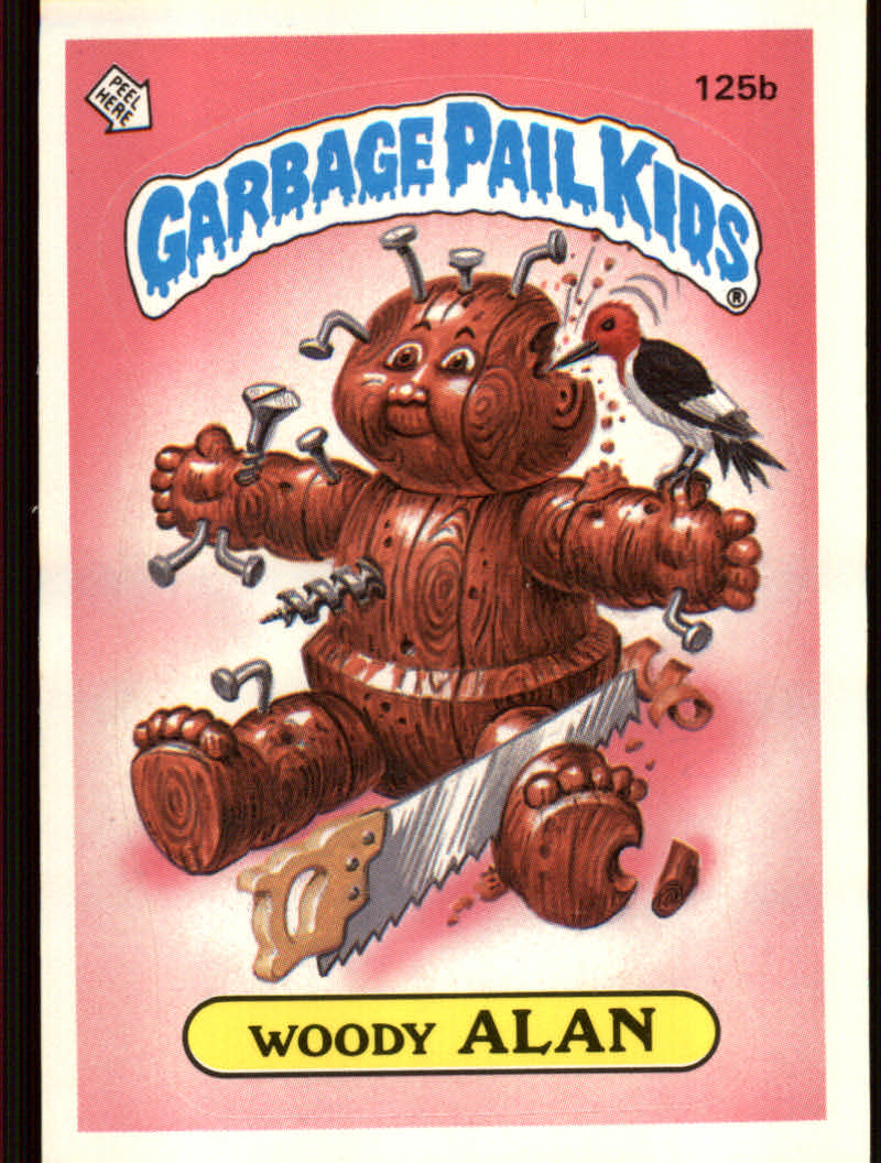 1986 Topps Garbage Pail Kids #125b Woody Alan (1st Print Run)